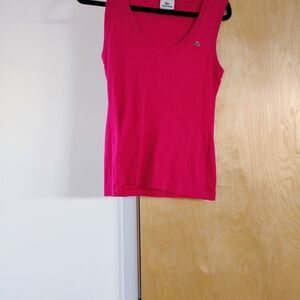 Lacoste Women's Bright Pink Tank Top